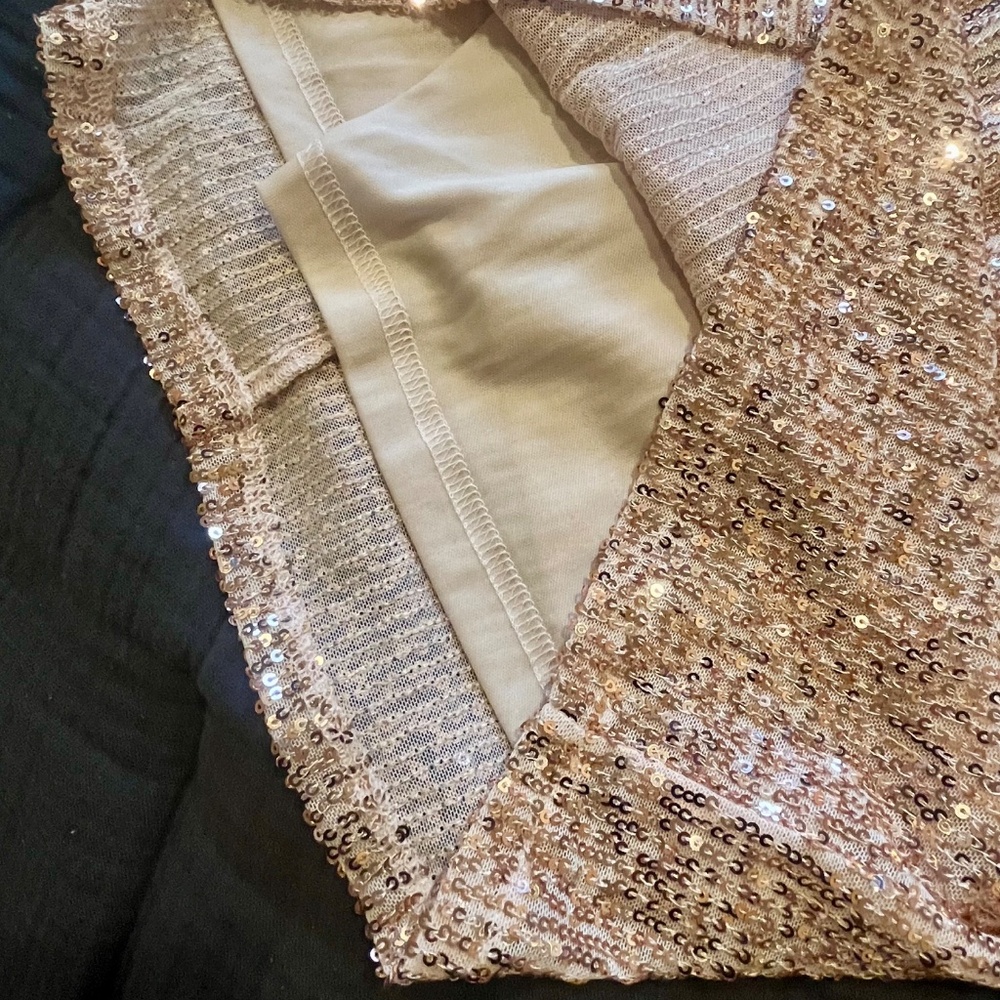 Ivy City Co Rose Gold Sequin Long Sleeve Dress - Picture 3 of 5